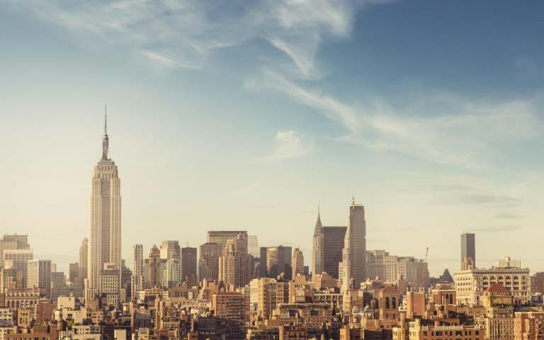 New Yorks stadssilhuett New Yorks stadssilhuett
